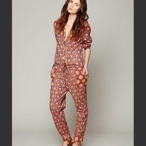 Maison Scotch Mixed Florals Jumpsuit women's small